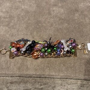 Betsey Johnson Colorful Halloween Gemstone Bracelet